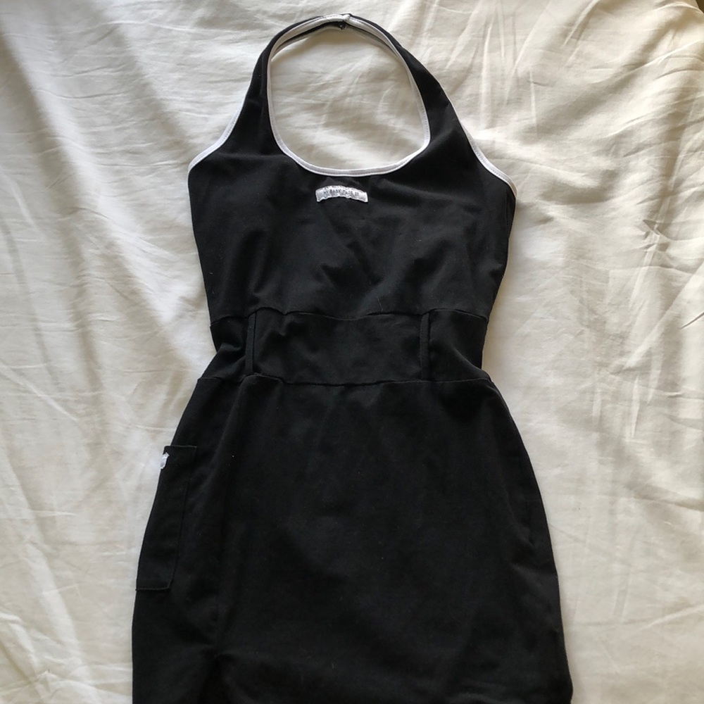 Halter mini dress